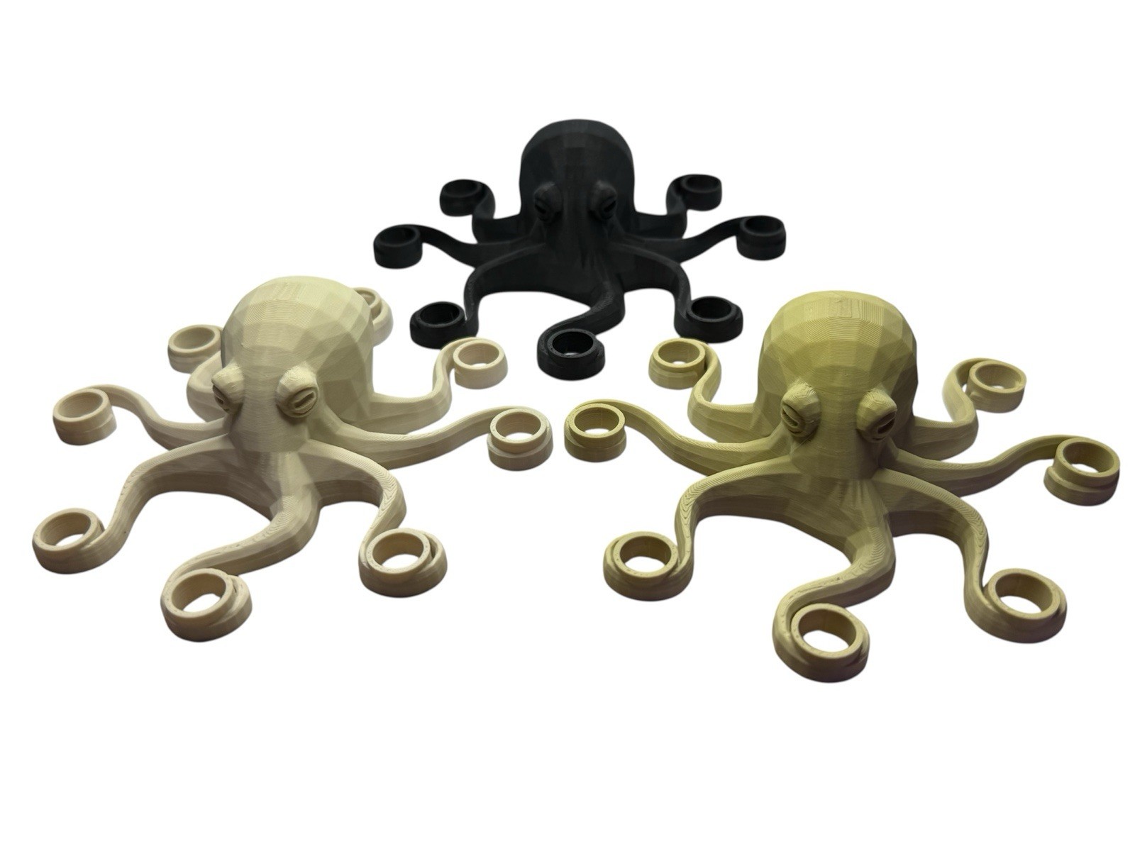 Pack Of 3 Octopus Marble Displays – For 5/8″ – 1” Marbles – Lot # 8666
