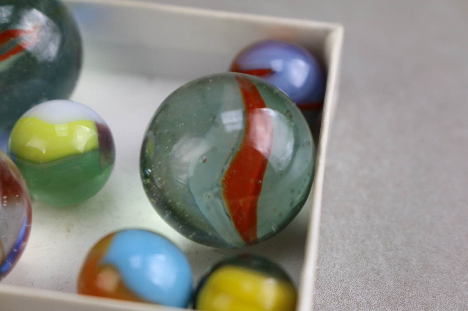 Vintage Antique Shooter Crackle Marble Cats Eye Tiger Eye Agate Clay ARKO Jacks