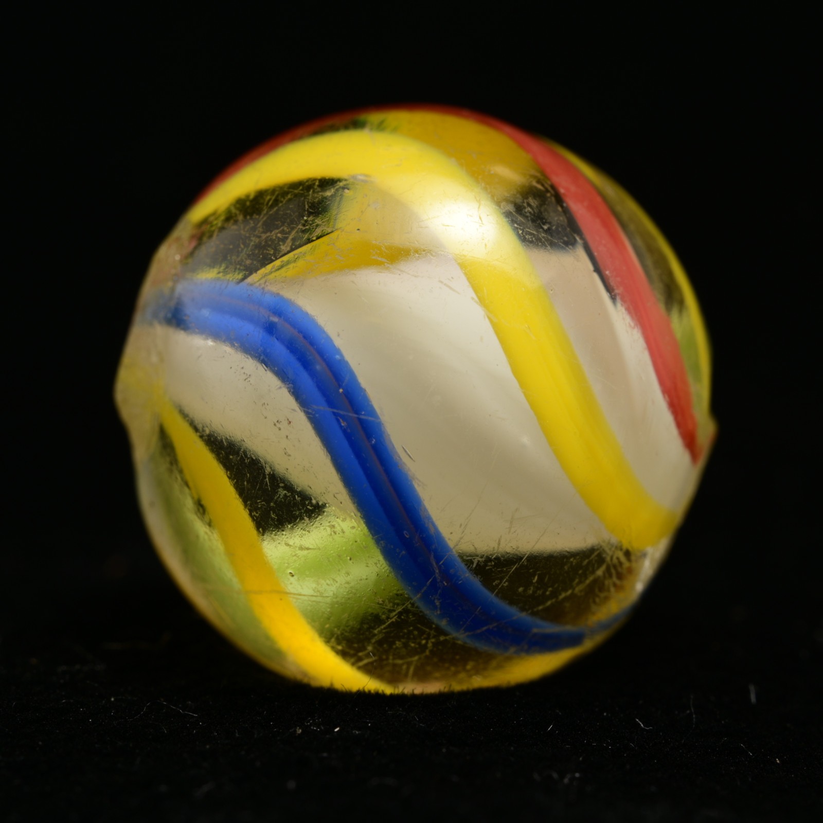 Solid Core German Handmade Antique Marble English Style Bright Band 17mm 21/32”