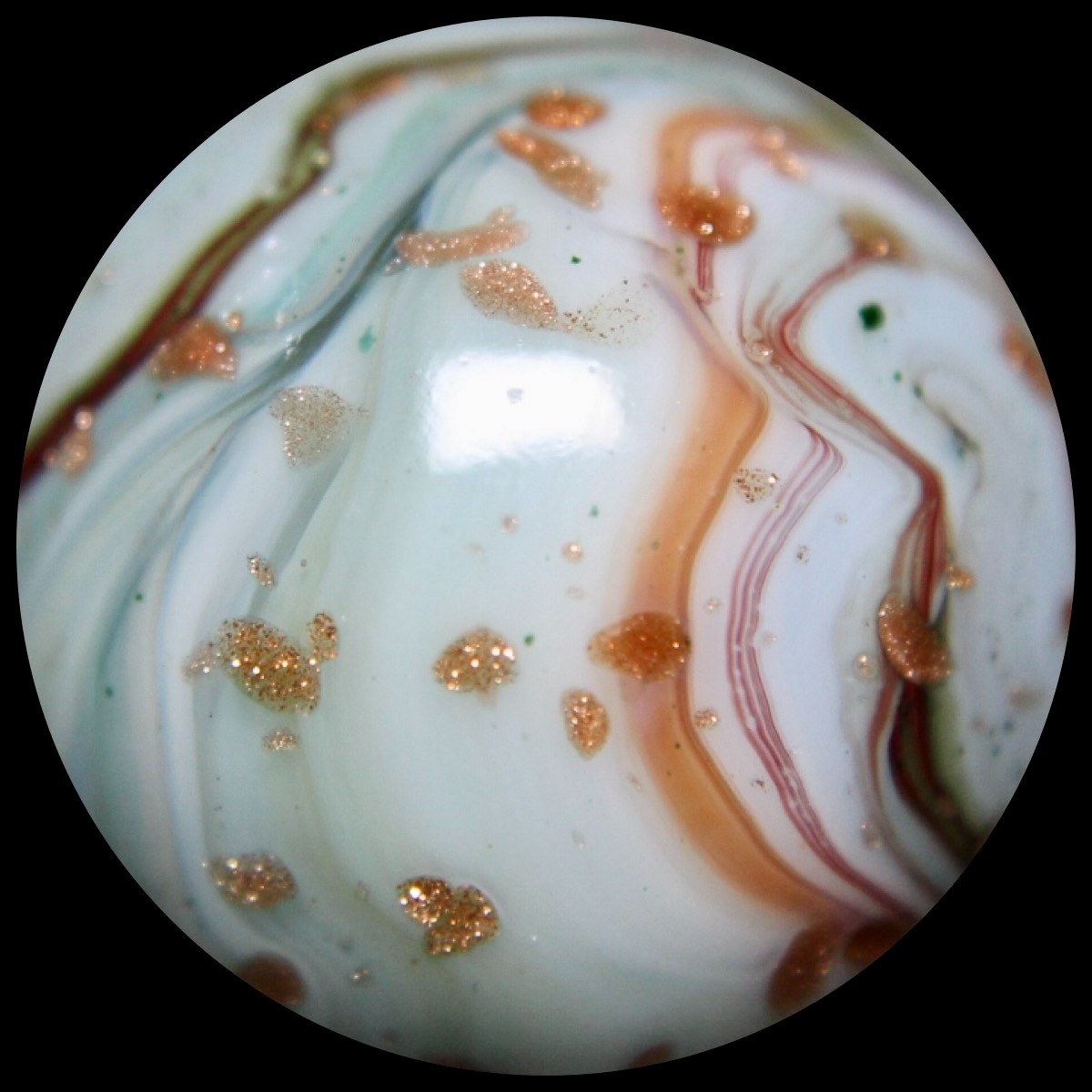 DAS Harvest Moon Marble Collector Series: Wild Dichroic w/Lutz