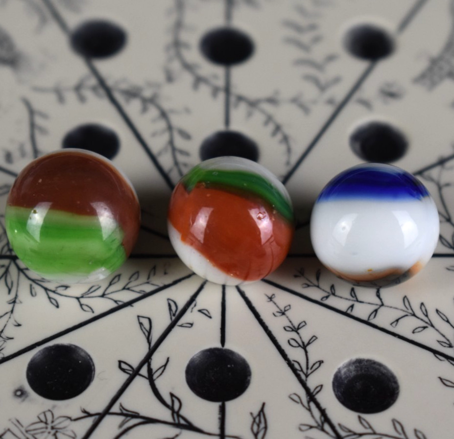 Vintage Marble King Rainbow Lot – 1″ Shooter /Boulder and x12 Standard Size