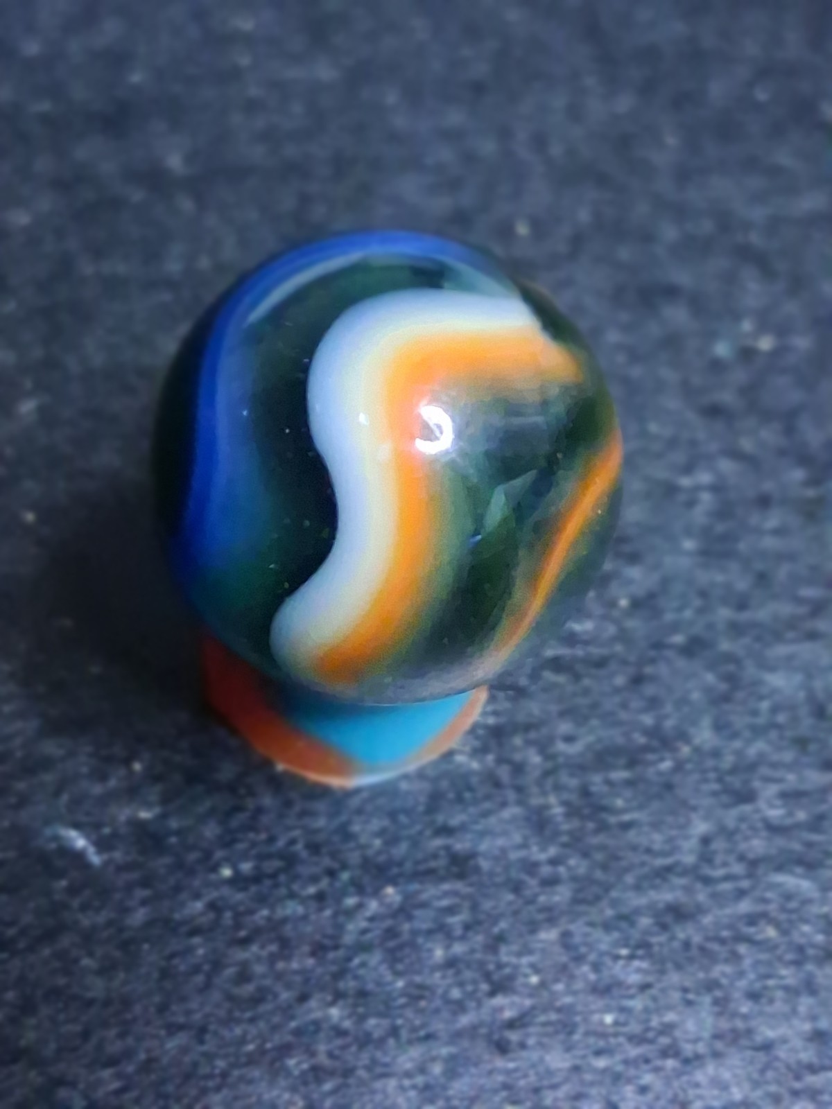 Peltier MCR Multi-Color Rainbow Transparent 5/8 Blue Orange White MINT Vintage