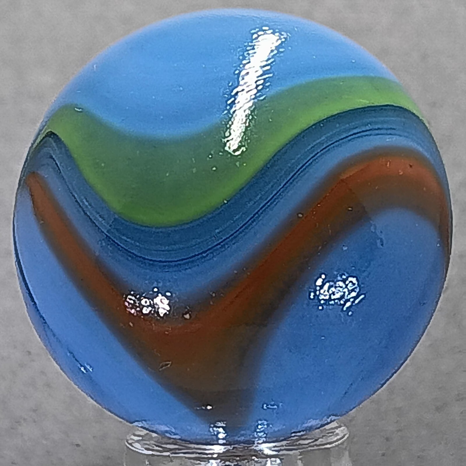 Large Imported Swirl Marble .97 Inches Near-Mint Condition Combined Shipp