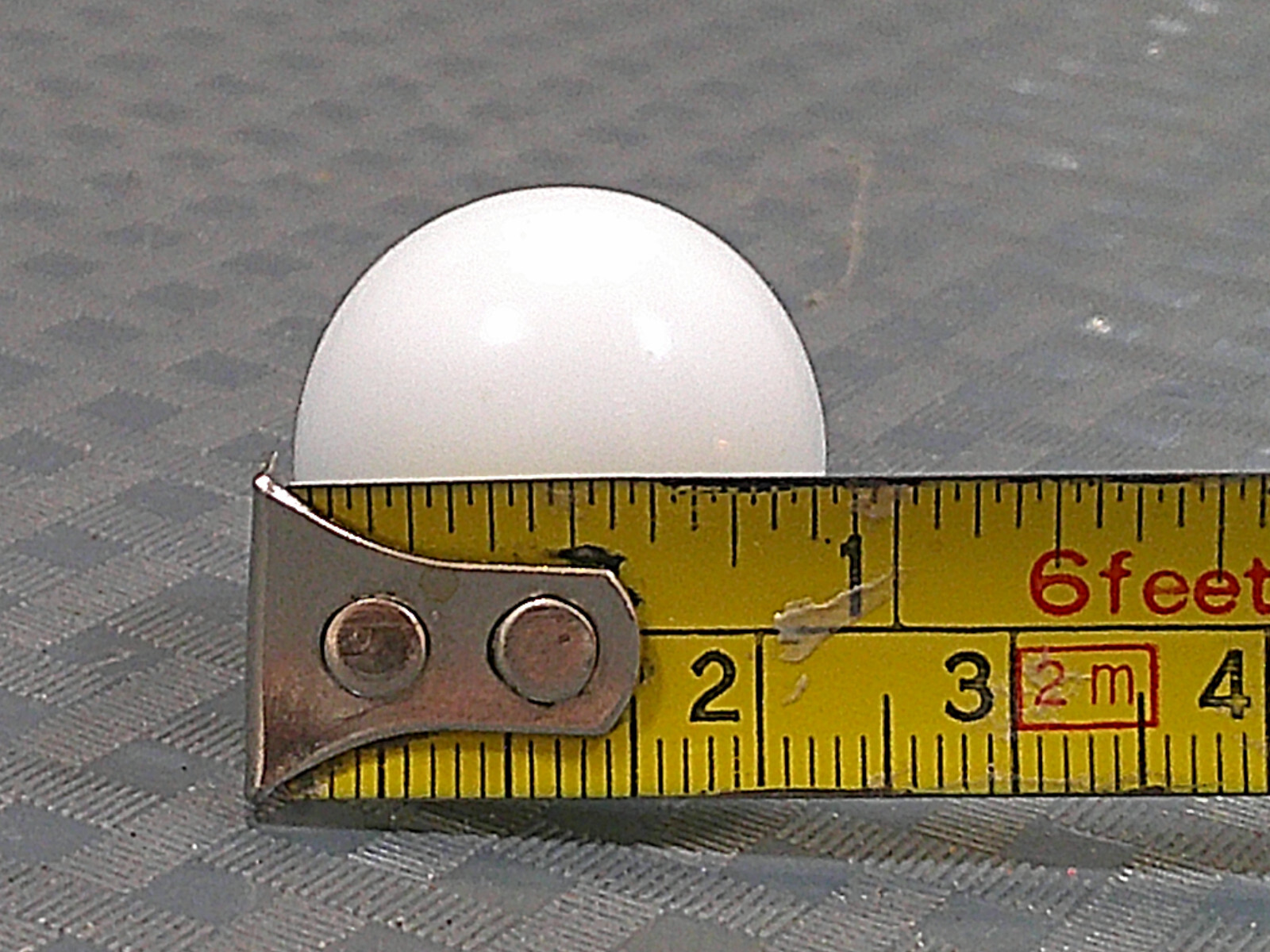 Vintage 1940s Solid White Marble Banger Shooter Boulder Bonker Masher