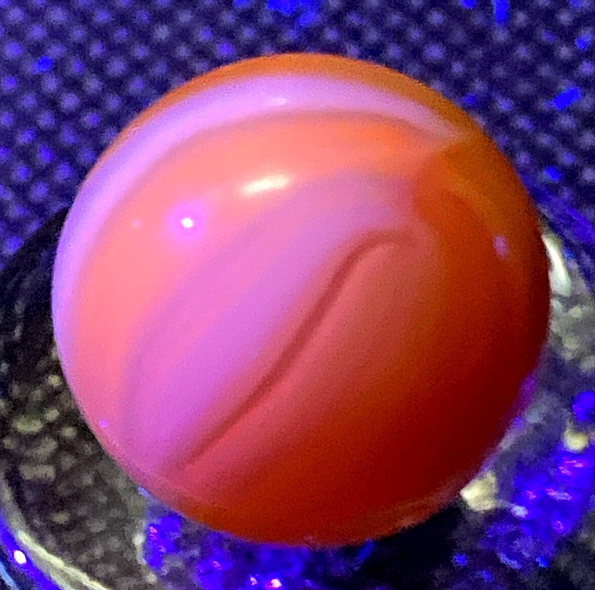 NEVER SEEN ANOTHER MASTER MARBLE CADMIUM ? URANIUM GLOW UV SHOOTER .69″ M638