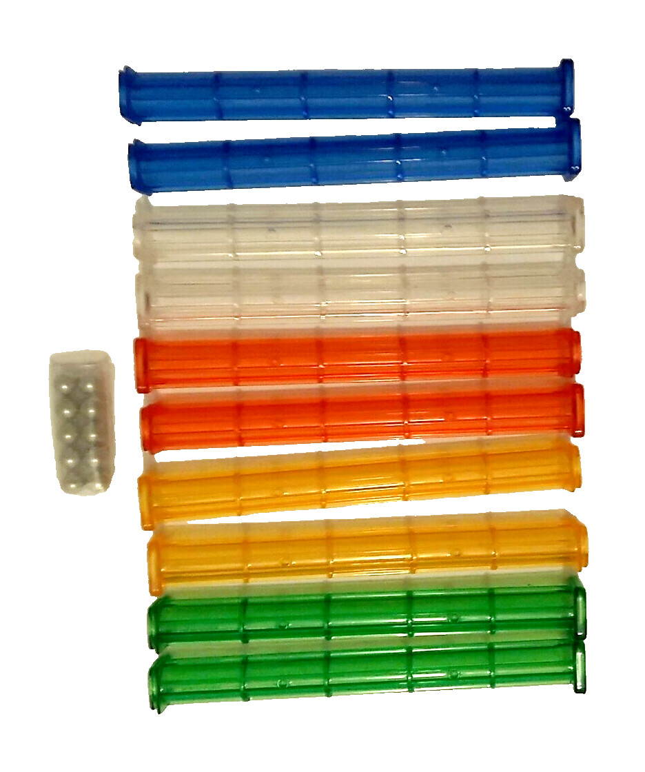 Mind Ware Q-BA-MAZE 2.0 Straight Away Rails Set with Marbles HTF New Open Box