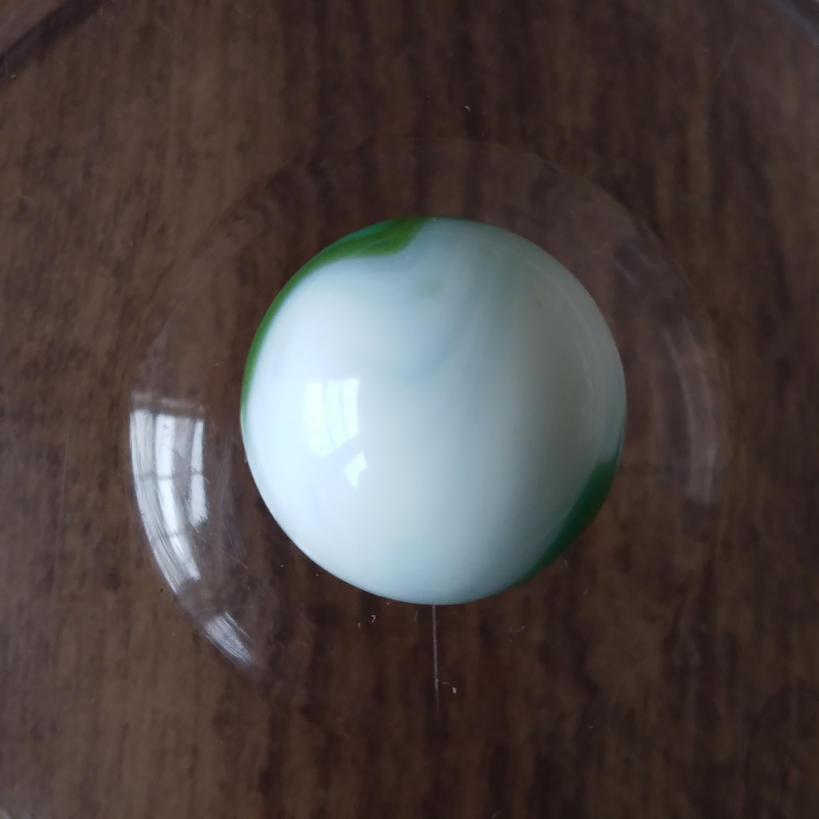 .61 Vitro Agate Tiger Eye Conqueror Wedding Cake White, Green Aventurine Marble