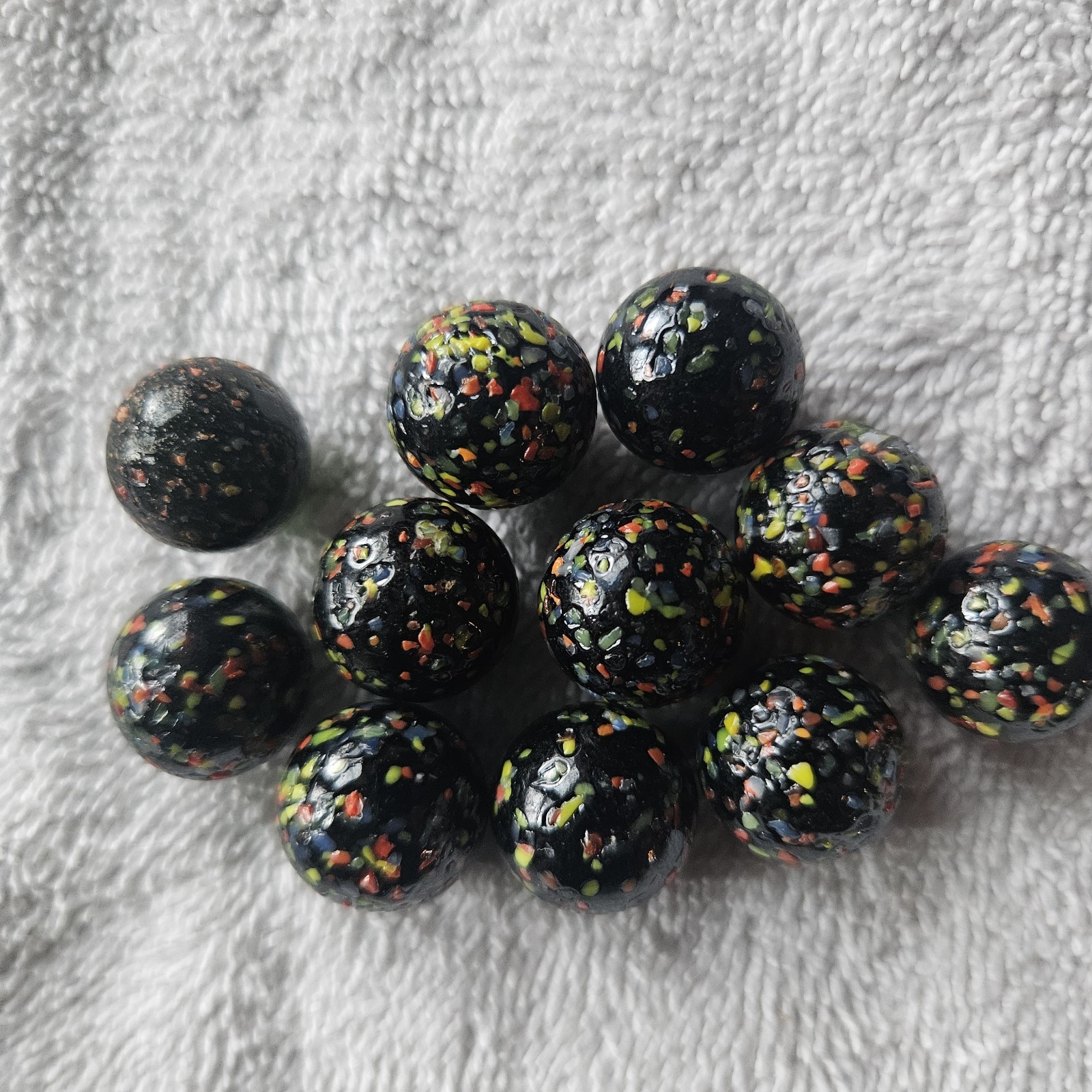 Vintage Vacor Destroyer Confetti Glass Marble Lot of 11 Group 2