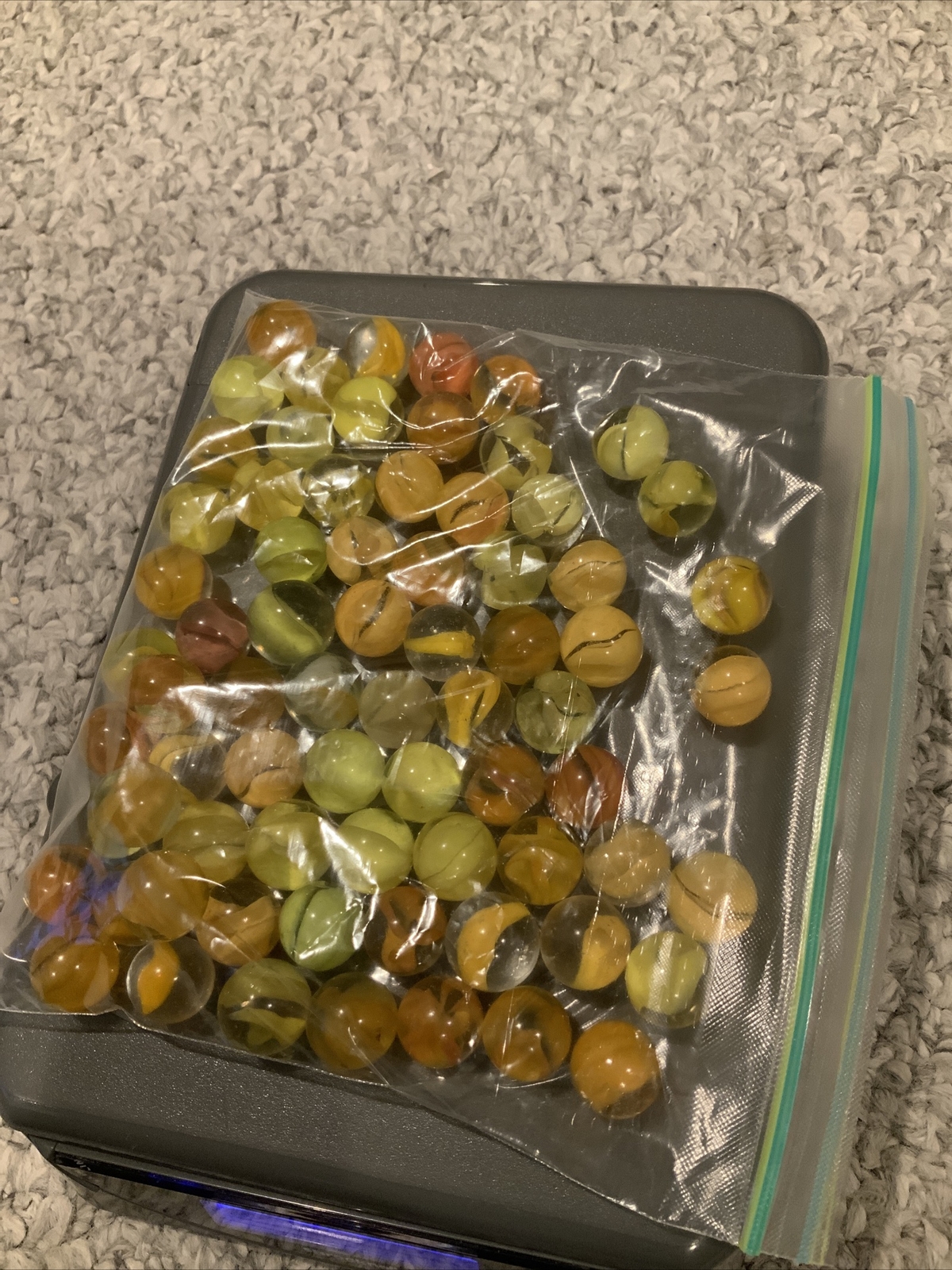 Lot of Vintage 60’s Yellow Gold Marbles