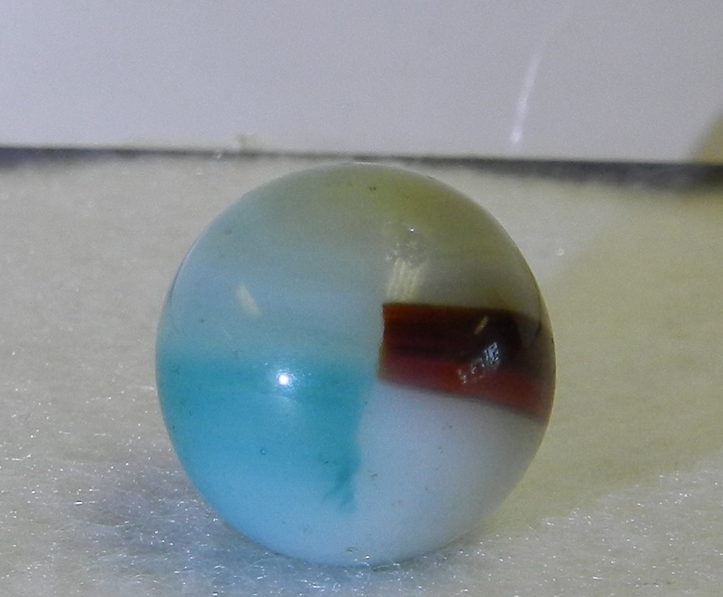 #20277m Vintage Vitro Agate Marble .61 Inches *Near Mint*