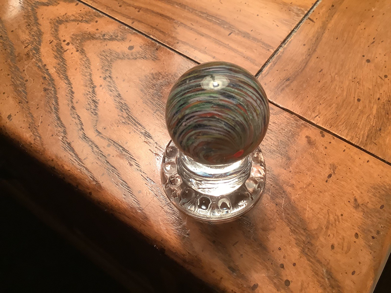 Beautiful 1 1/4 Inch Marble. Comes With Display Stand.