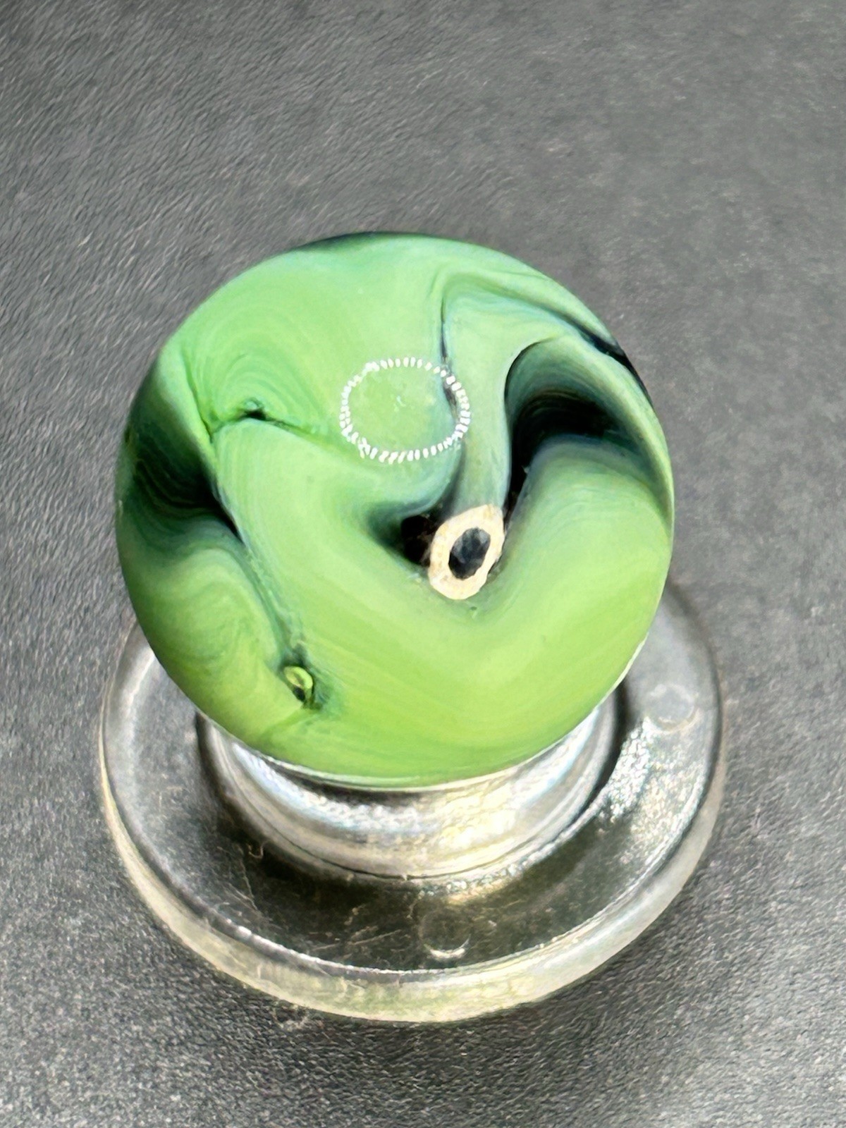Vintage Alley Agate Pistachio Marble 0.629”