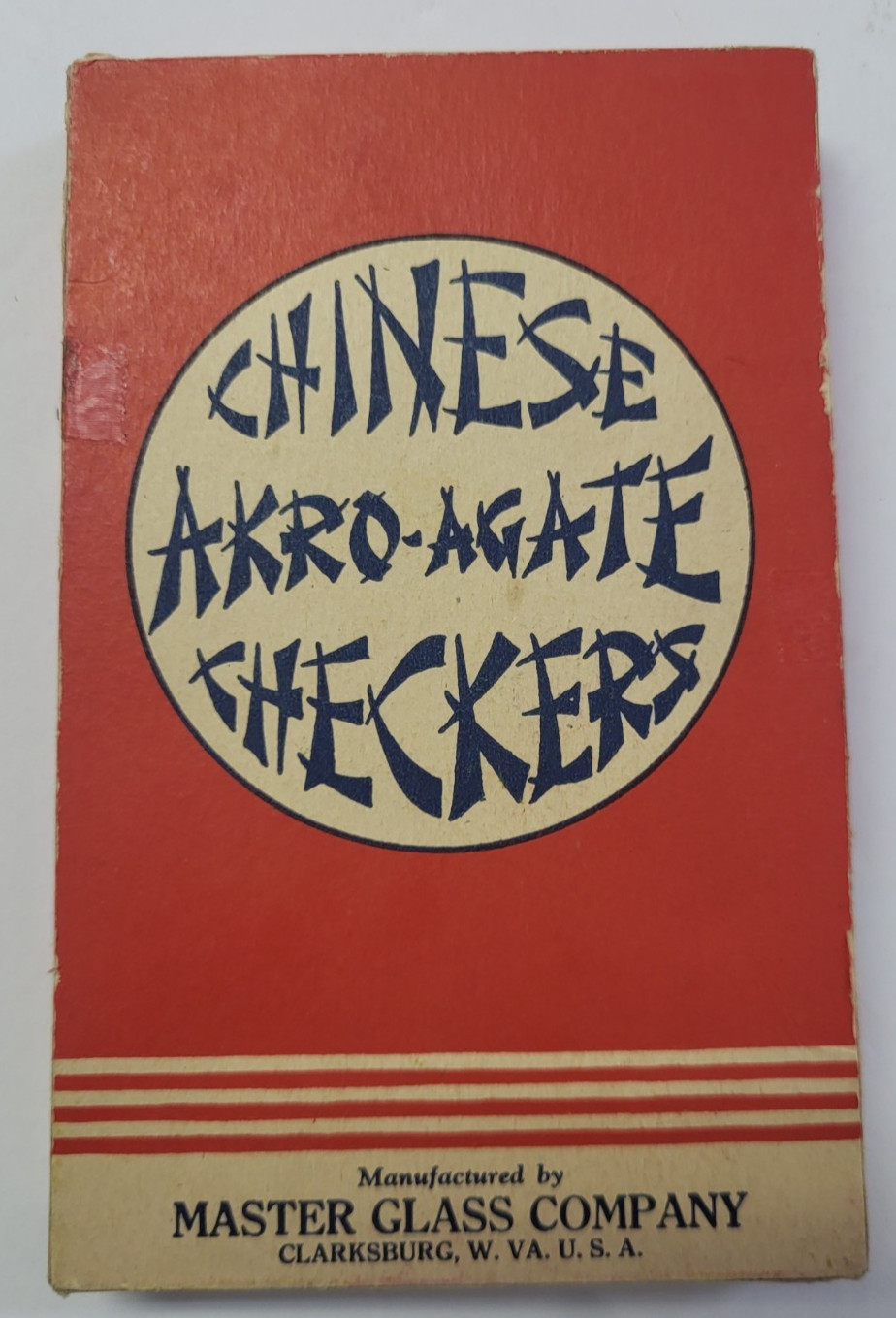 Vintage Master Glass Company Marbles in Box Chinese Checkers Akro-Agate Style