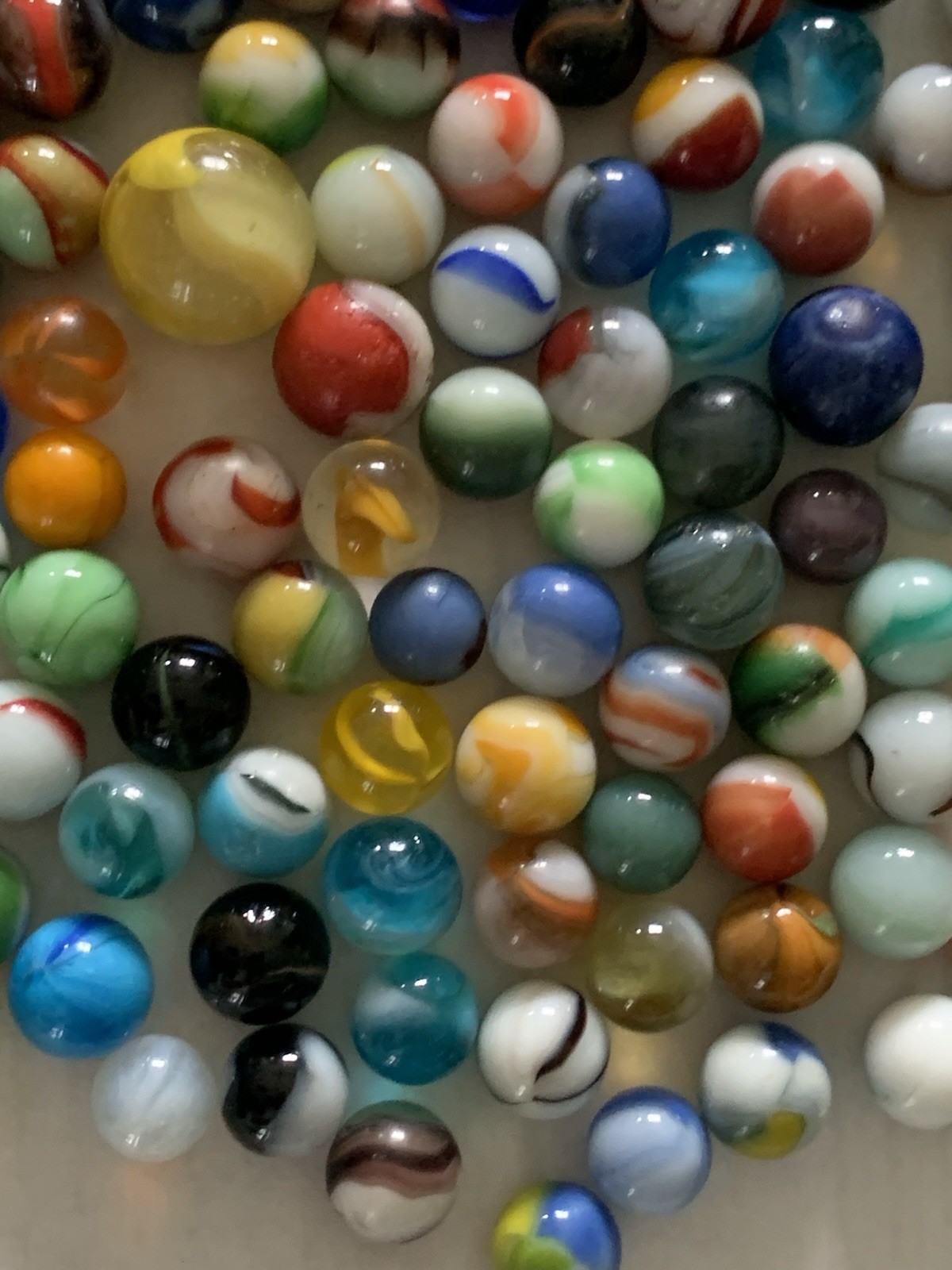 Vintage lot 125 Mixed Marbles – Collection Arkansas Flea Mart 35+ Years