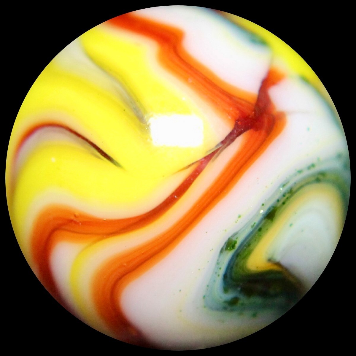 JABO Indian Summer Collector Series: Rare & Mint Golden-Green Aventurine 0.761″