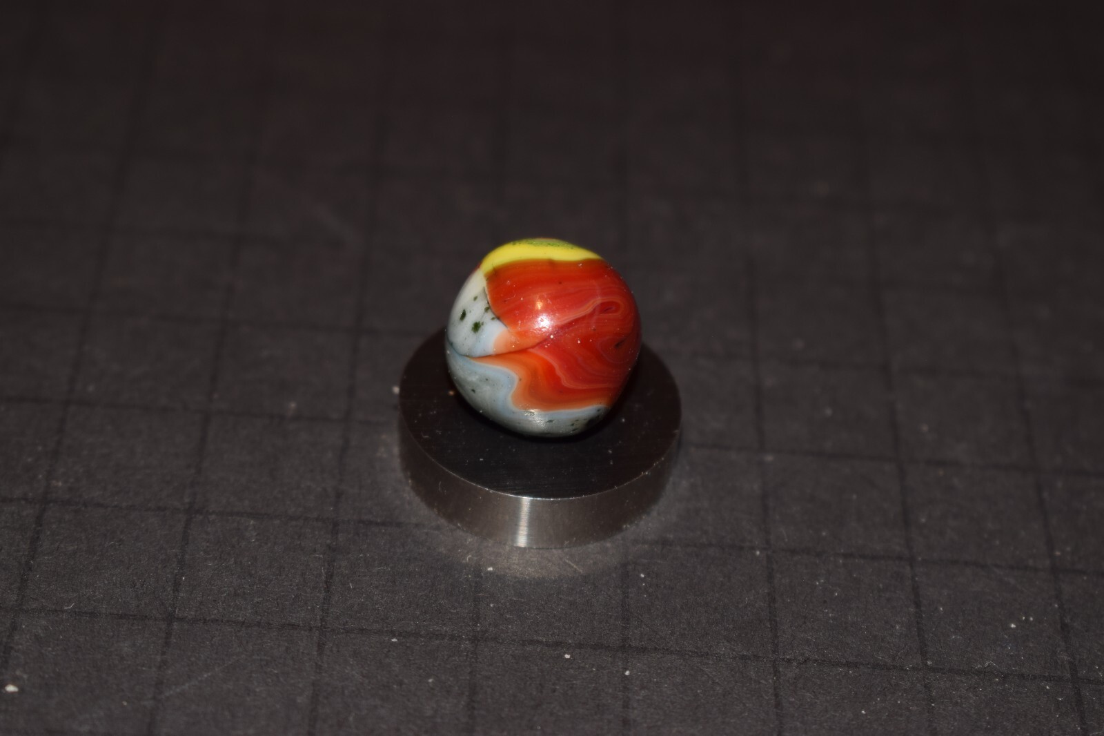JABO/DAS 🌺Wildflowers 🐂OXBLOOD Adventure Toy Marble Size .687″=11/16=17mm Mint