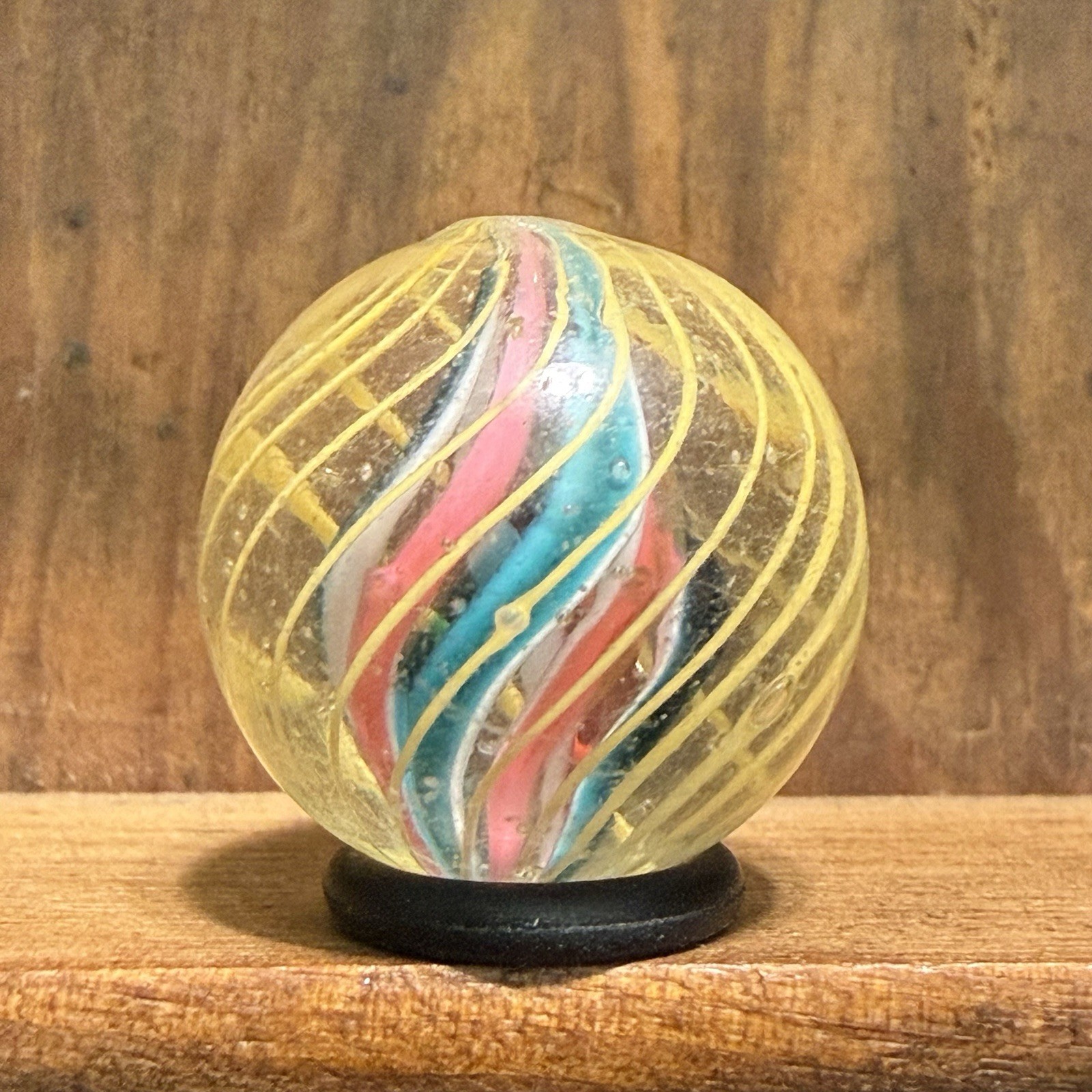 Antique Handmade Caged Divided Core Shooter Marble 3/4” Near Mint(+) | 329