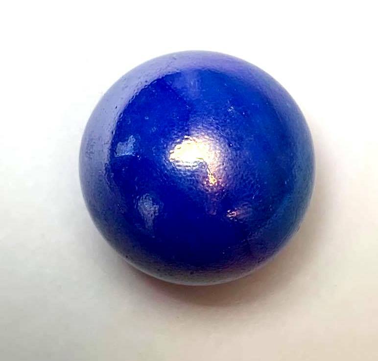 Single Light Blue “Mega Logo” Marble 25mm (1 inch) Promotional Shooter RARE!