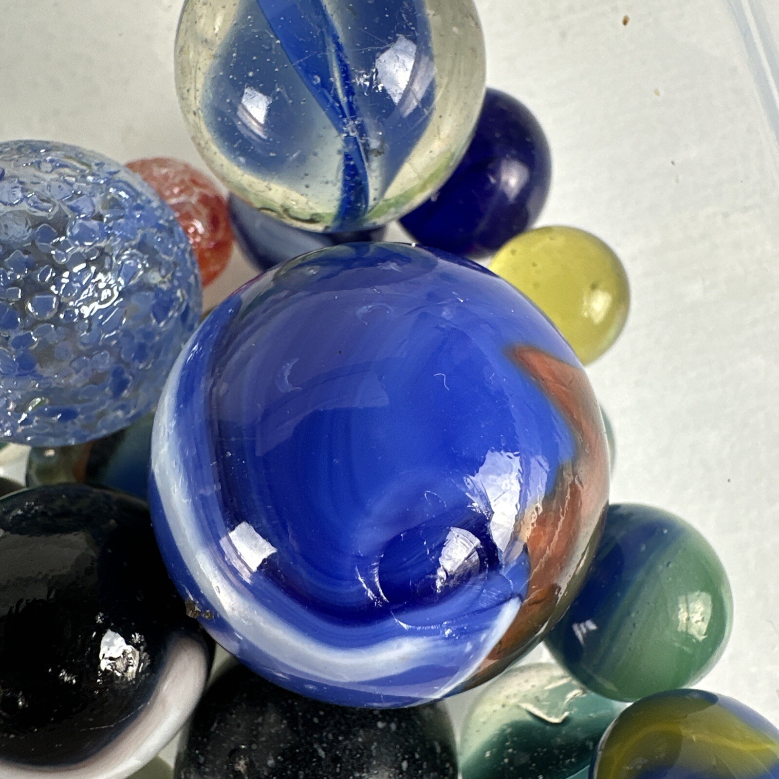 Lot of 360 Vintage and New Marbles, Various Sizes And Colors 4 Pounds