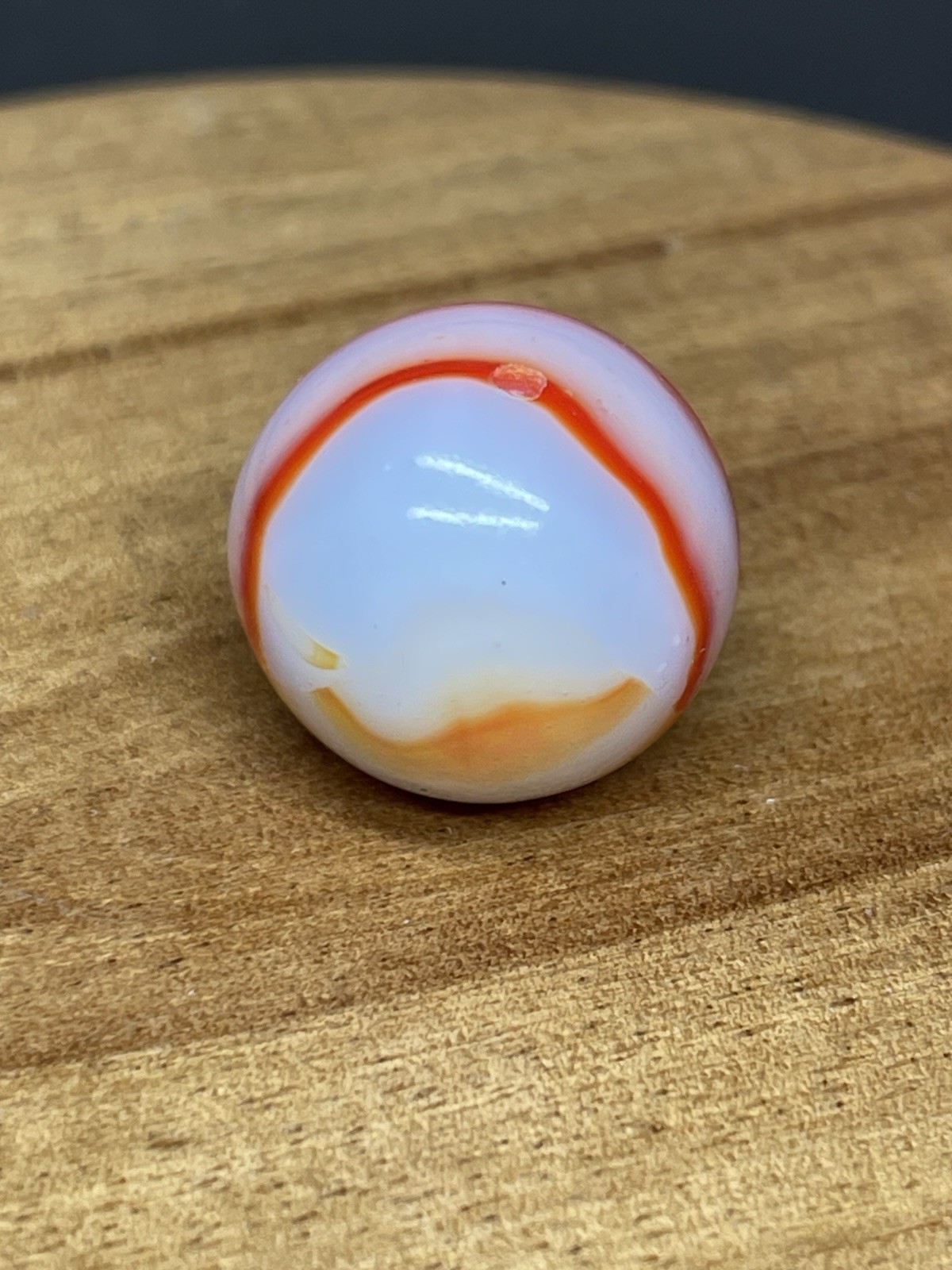 Vintage Marble Peltier NLR Ketchup and Mustard, .63”, NM