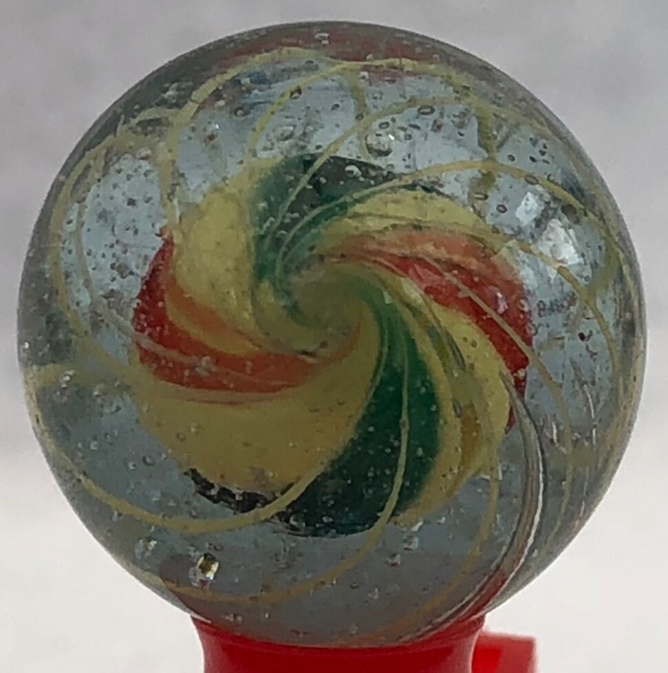 Caged Yellow Solid Core Marble 18.5mm (23/32”)
