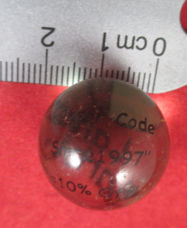 LAND OF MARBLES TRADE MARK MARBLE Color COLLECTOR ADVERTISING COUPON 10%