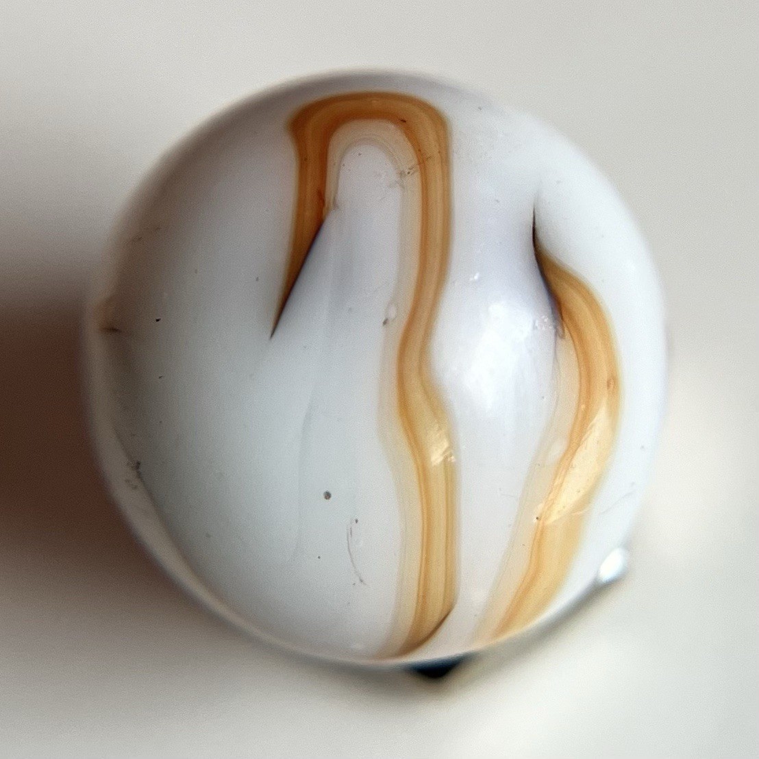 🧡 Vintage Marbles – HTF West Virginia Swirl Marble Ravenswood Alley Heaton