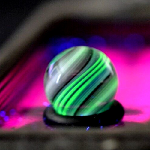 BRYAN TRILLAS GLASS MARBLE/.566″-TURQUOISE BLACKLIGHT-BABY-BLUE,NEON GREEN,TURQ+