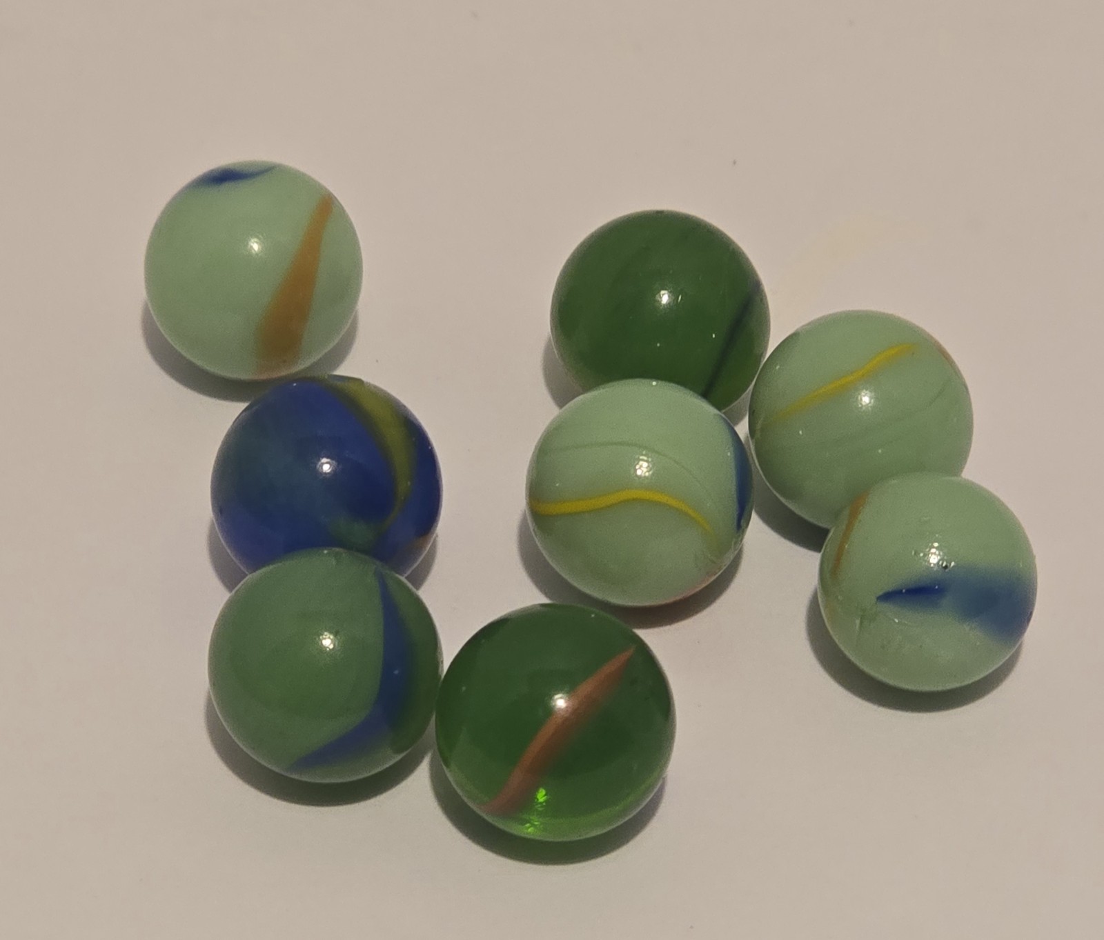Vintage Marble Lot 150 Pieces Mixed Colors Sizes – Confetti Speckled Glass 3lbs