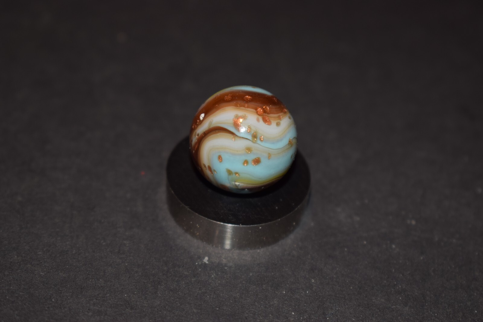 Choice Pick JABO/DAS- Multi-Color Swirl Toy Marble Size .734″=49/64″ MINT!