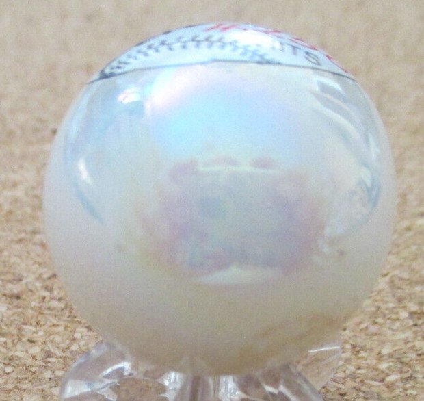 MLB: Pete Rose 4256 Hits Logo on a Pearl Jabo Marble #165 1.010″ = 25.66mm