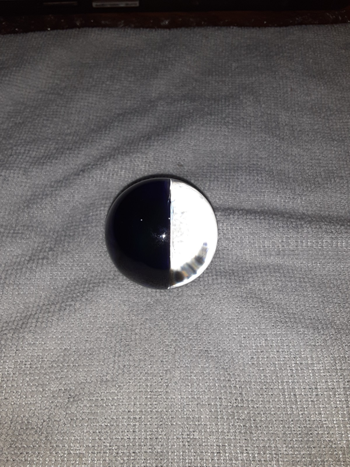 Hand Blown Glass Marble 1″-3/16 Diameter Deep Blue Galaxy design