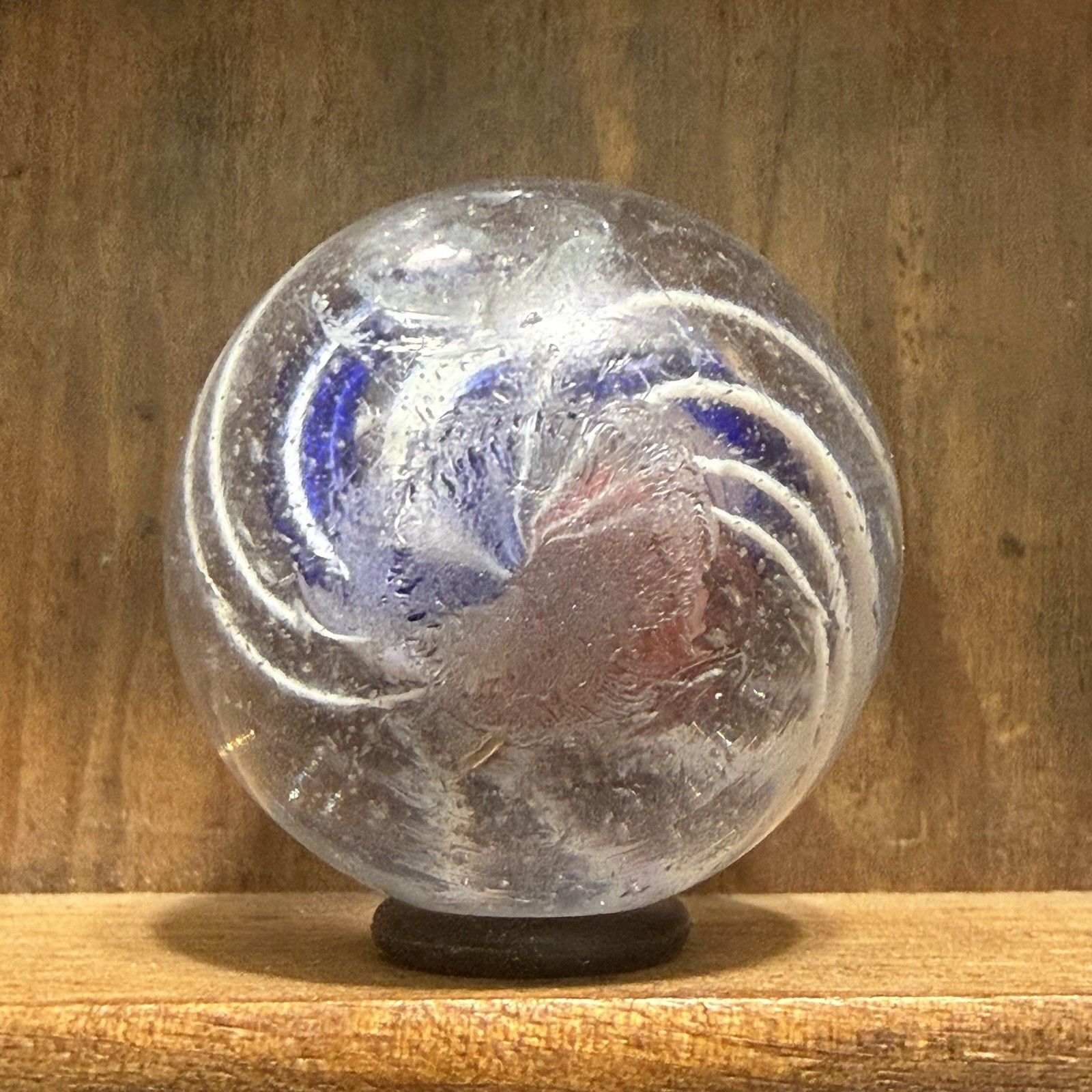 Antique Handmade Divided Core Marble 1-3/32” Near Mint(-) | 318