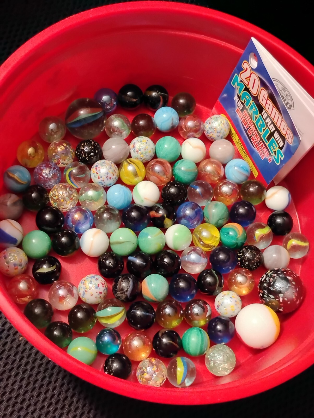 Vintage Marbles Lot Of 93 & 3 Crushers Imperial Book 1994
