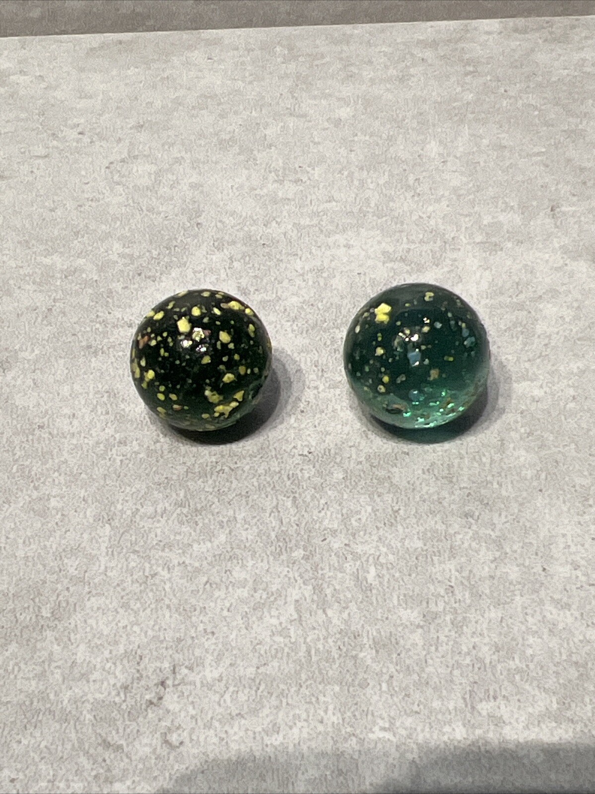 Lot Of 2 Vintage Confetti Marbles 15mm ✅ (150)