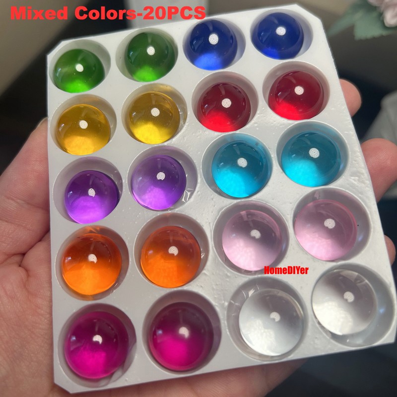 15mm Mixed Colour Glass Marbles Balls-Traditional Toys Children’s Game/Party Bag