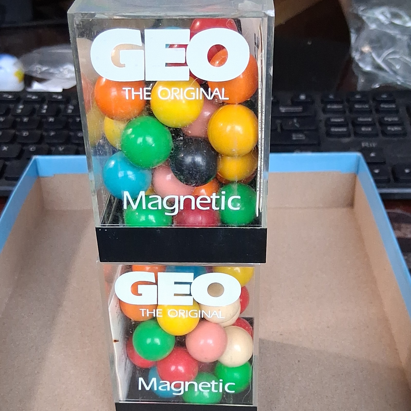 Geospace The Original GEO Magnetic Marbles Mixed/Assorted Colors (2 Boxes)