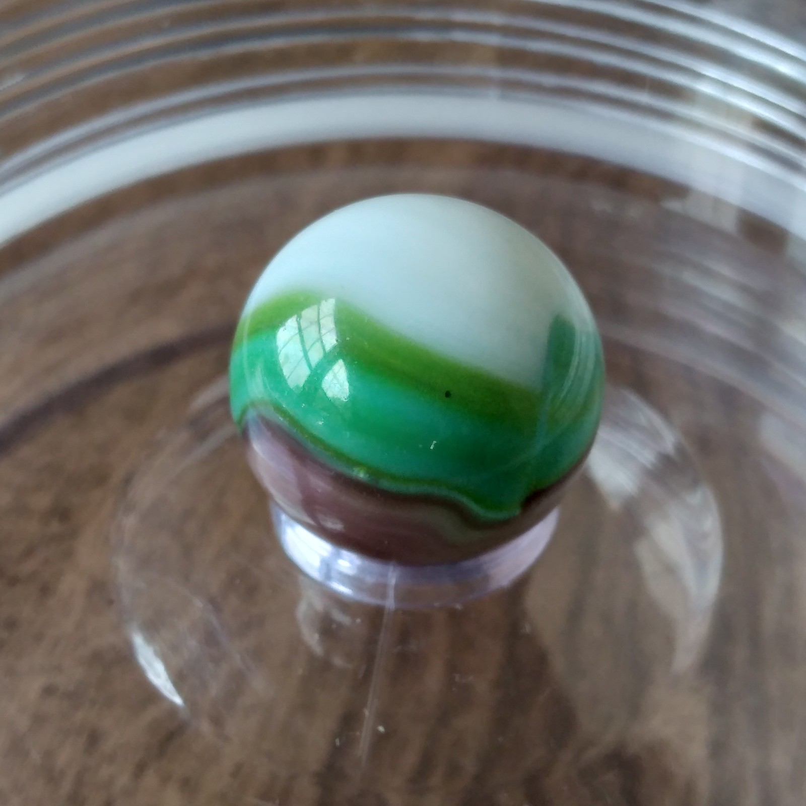 .61 Vitro Agate Tiger Eye Conqueror Wedding Cake White, Green Aventurine Marble