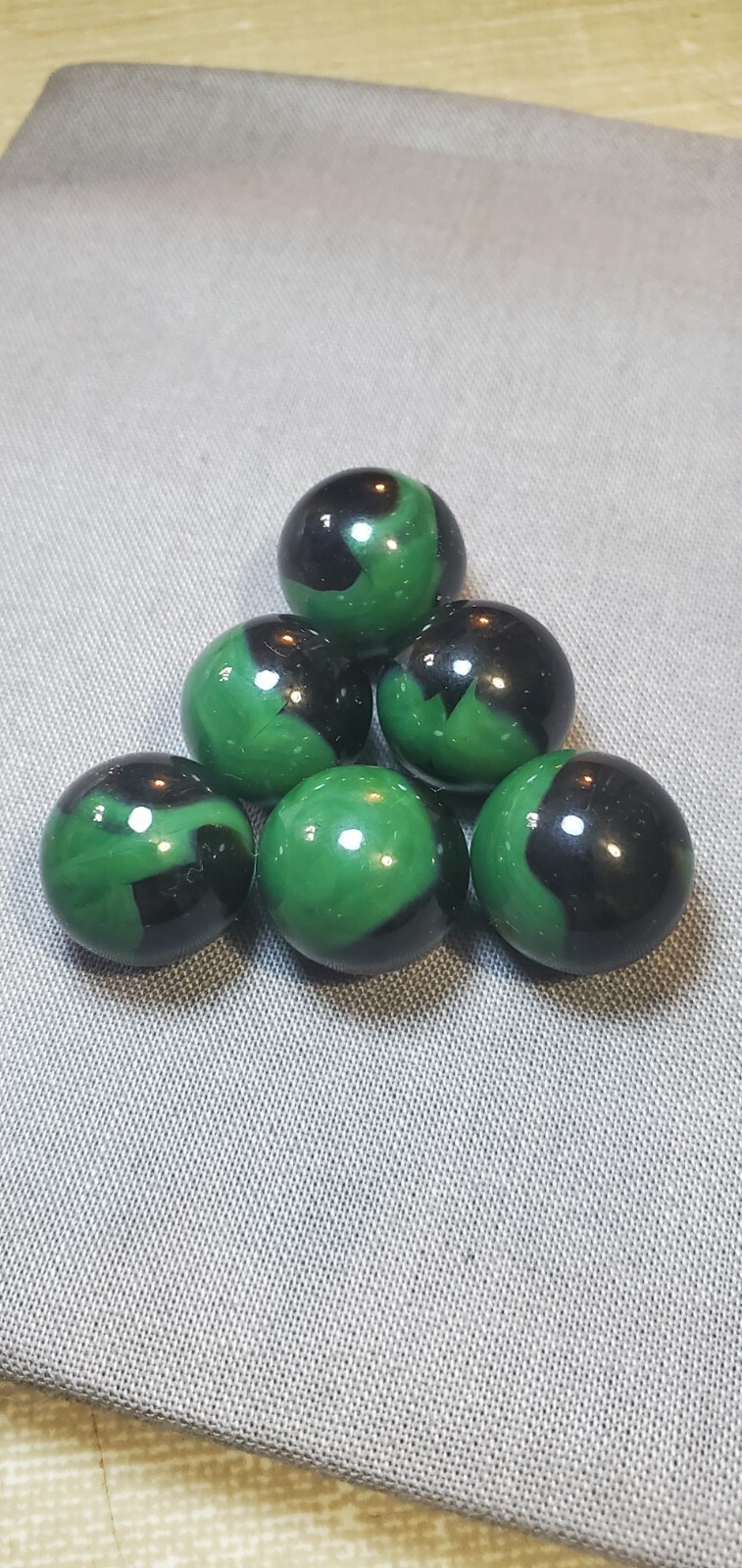 6 HTF 5/8″ HTF HAND SELECTED JABO CLASSIC MARBLES $5.99 LOT GB