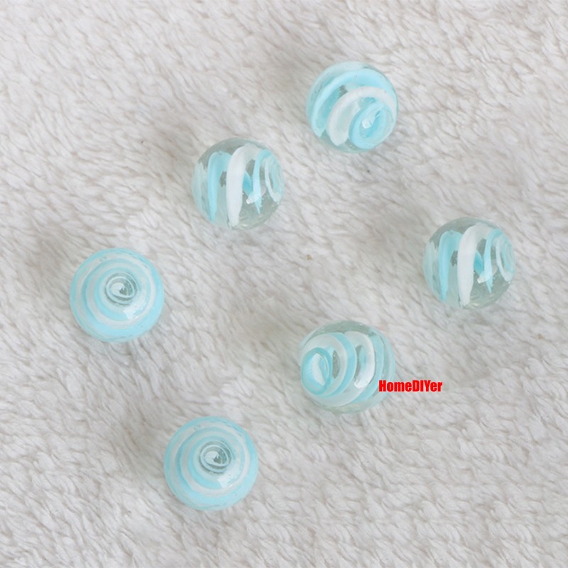 16mm Sea-Blue Glass Marbles Traditional Kid’s Toys Games Craft Decorative Balls