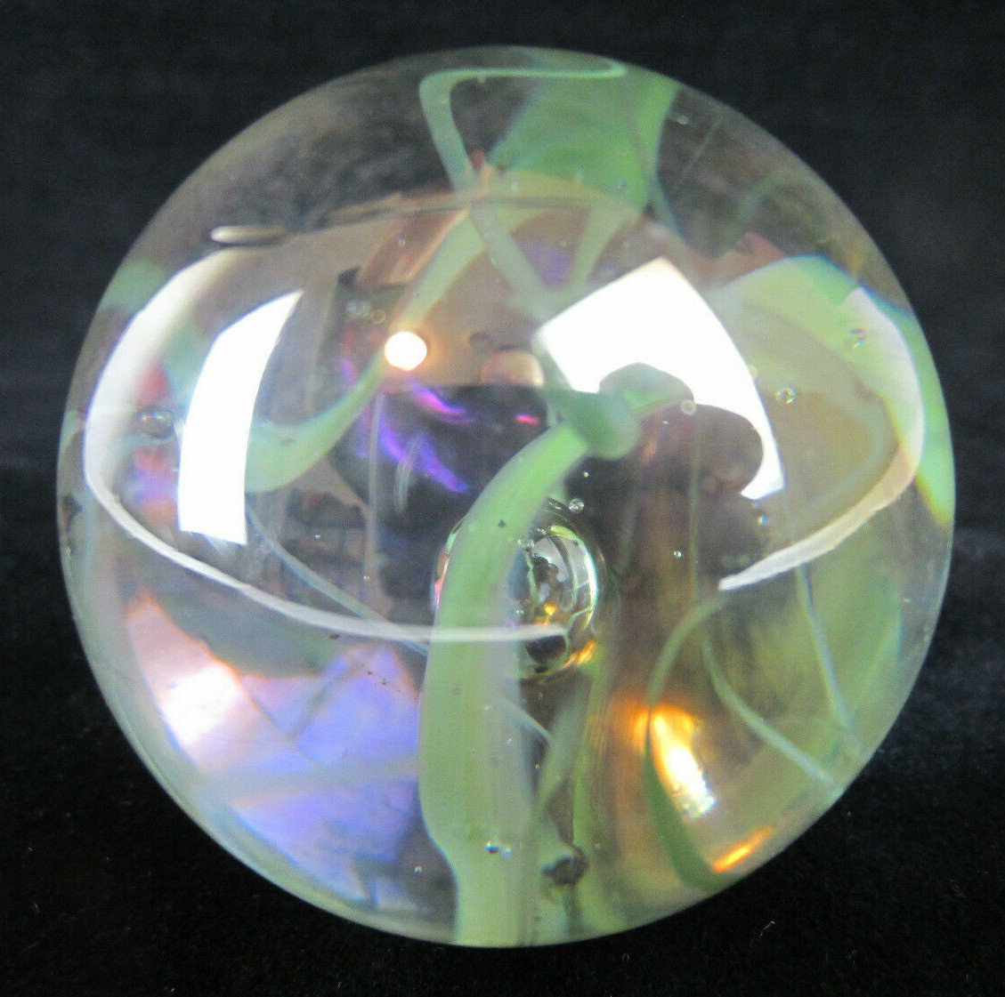 TOE BREAKER 50mm (2″) GREEN SPAGHETTI Wire Pull Confetti Marbles glass ball HUGE