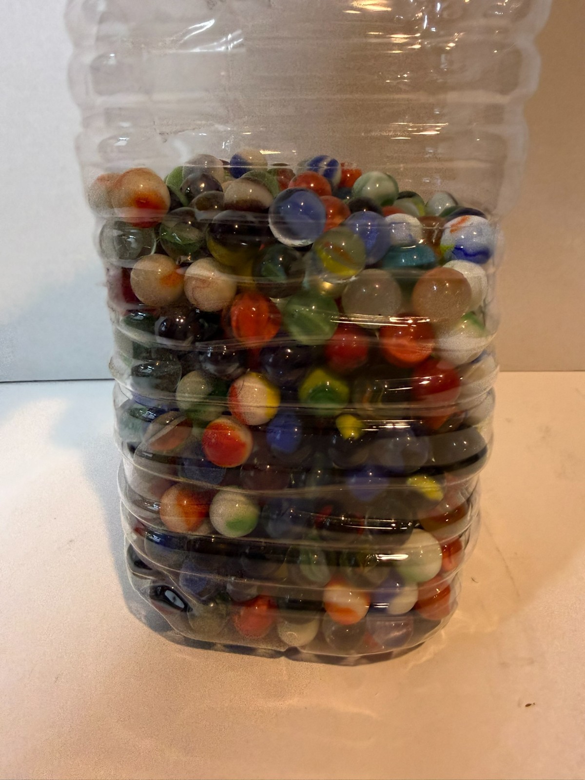 Vintage Glass Marbles Lot Mixed Colors Swirl Cat’s Eye Assorted Bulk Collection