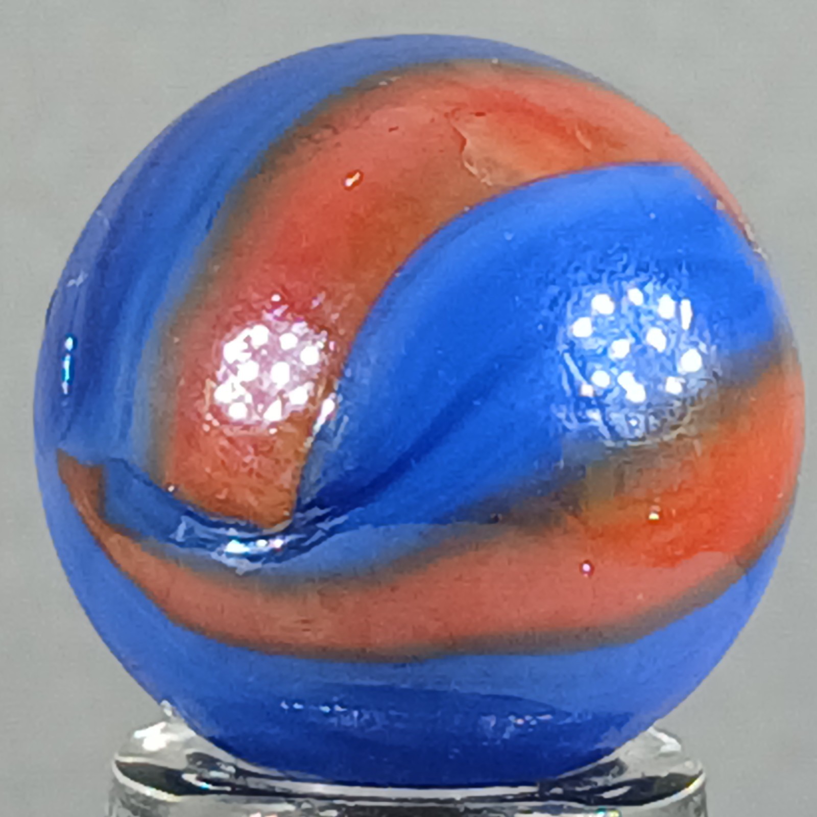 Vintage Imported Patch And Ribbon Marble .61 Inches Near-Mint Condition