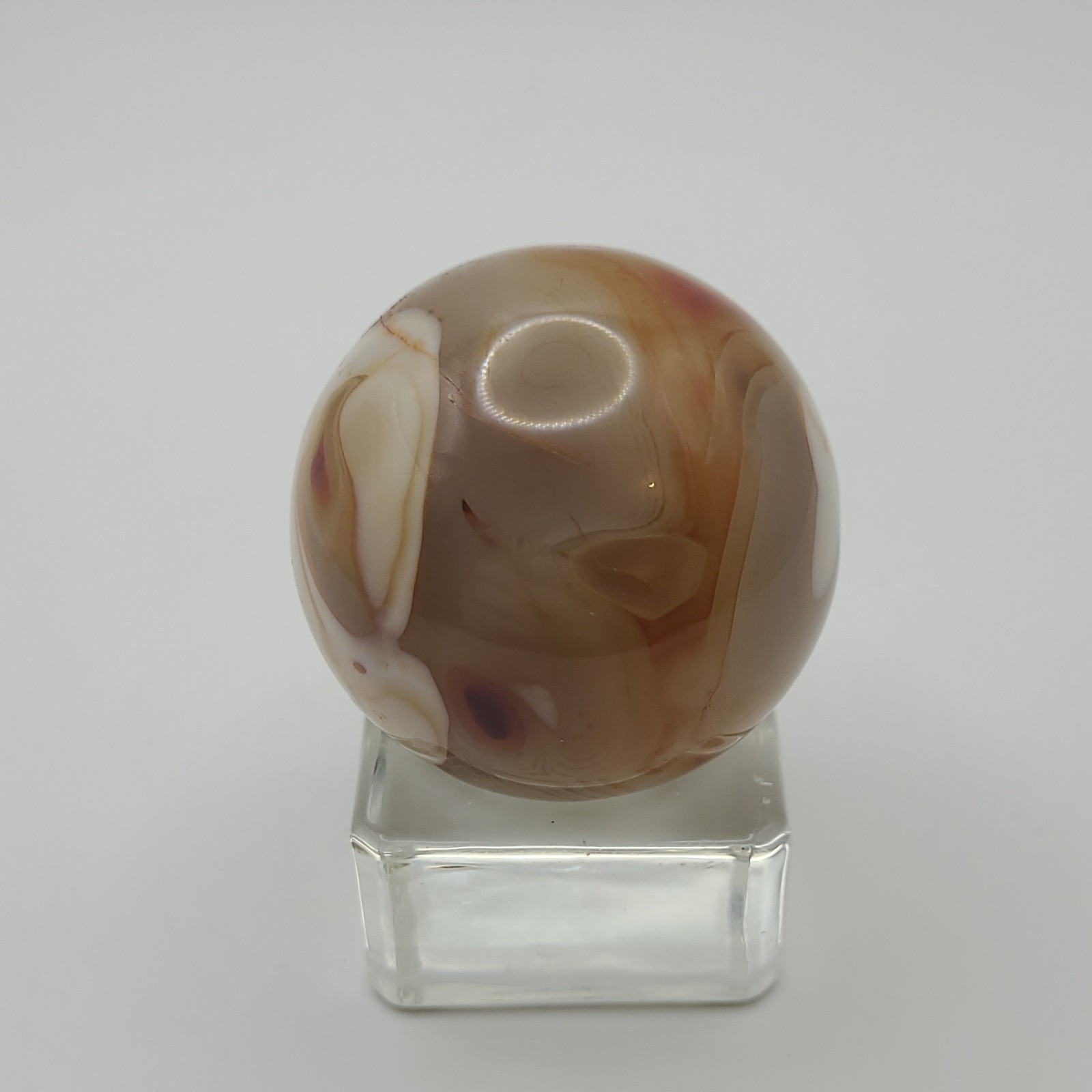 109.4g Polished Flower Agate Crystal Sphere
