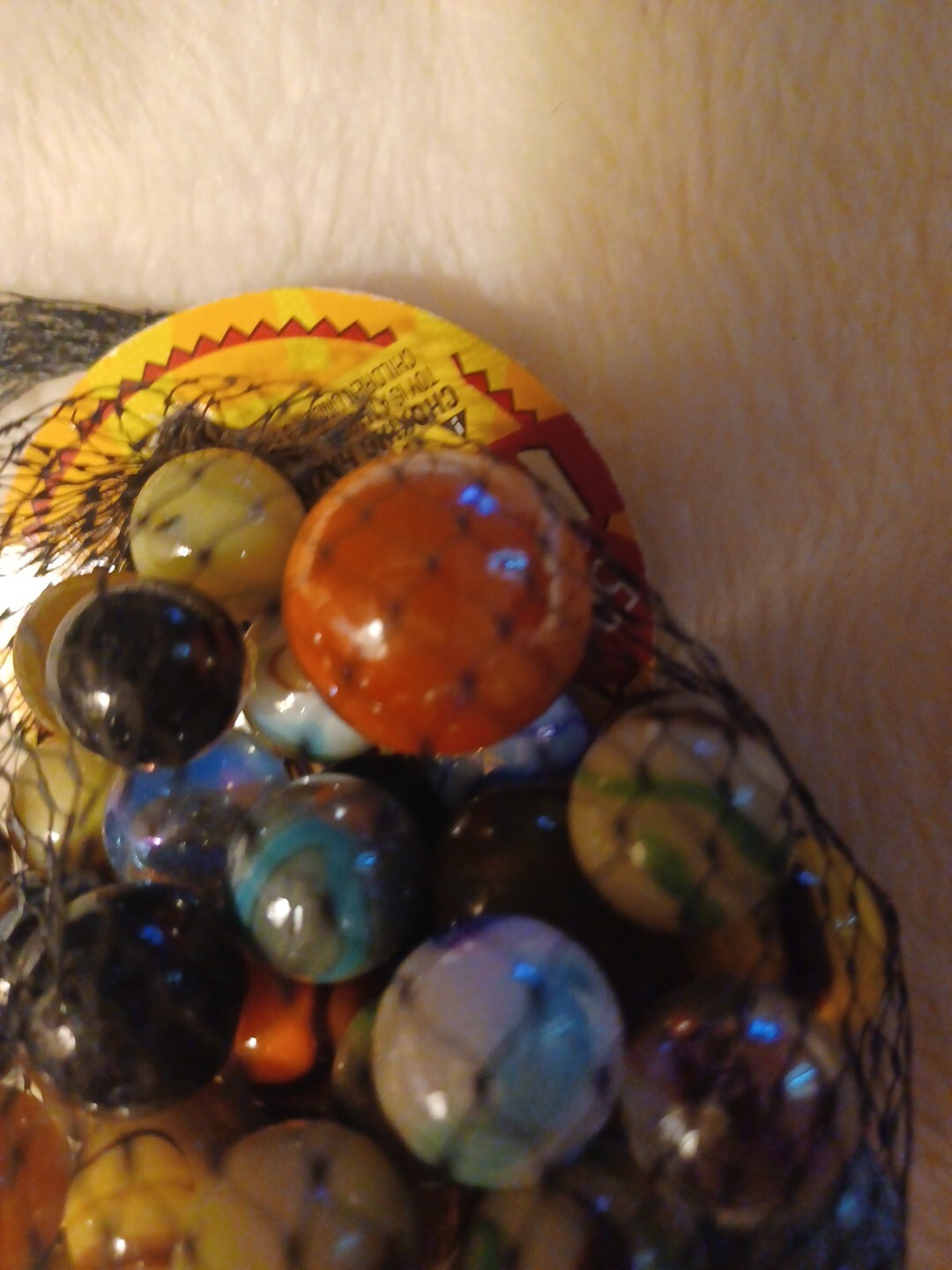 New In Bag50 Piece Traditional Marbles 49 Plus 1 Shooter 100% Glass MadeInMexico
