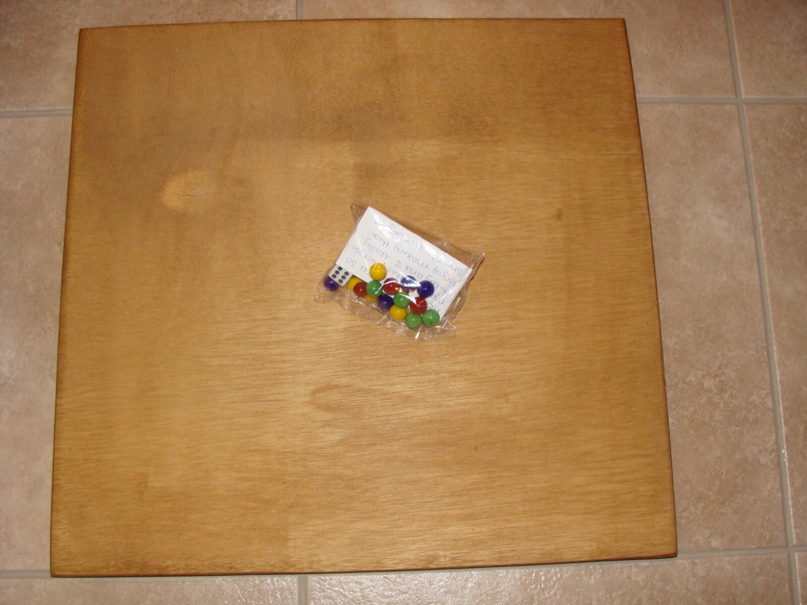 Christmas Gift Marble Wahoo Sorry Aggravation Game Hand made. Wahoo Wood