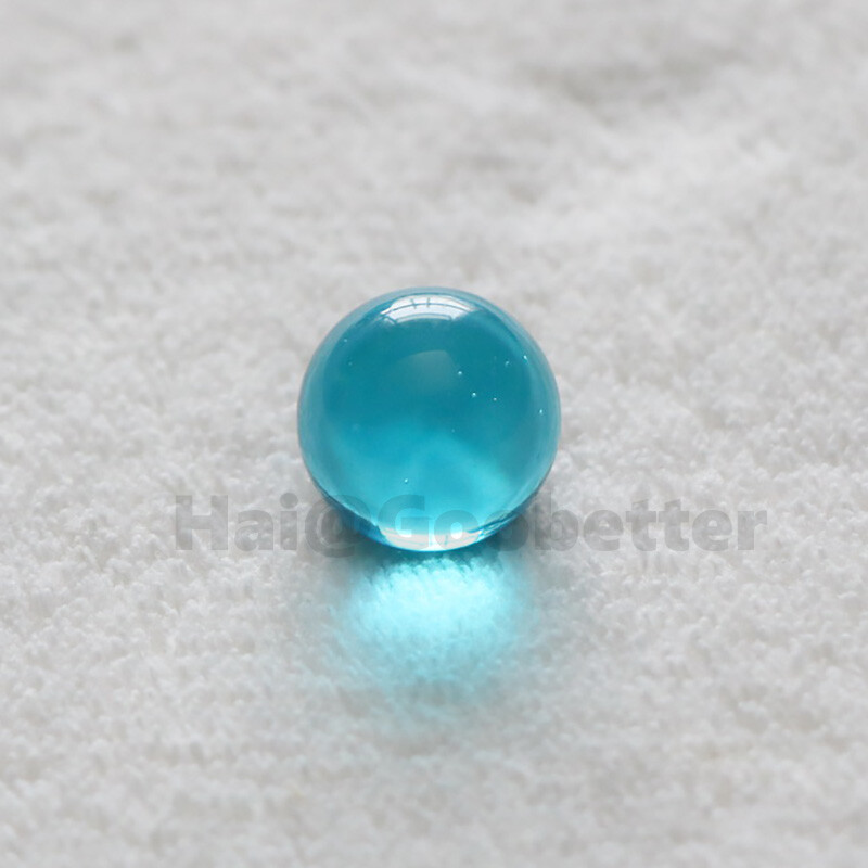 13.5-100mm Clear Blue Crystal Sphere Beads Glass Solid Balls Marbles Decoration