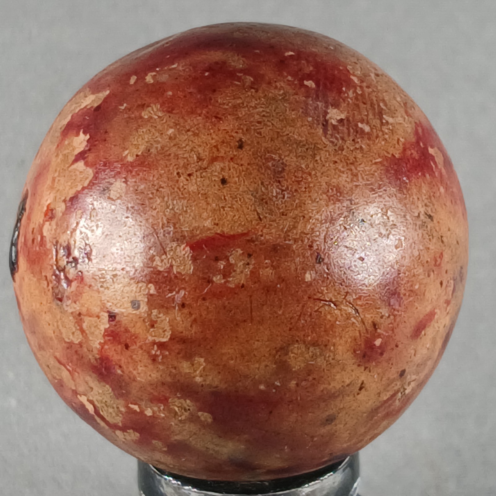 Large Vintage Clay Marble .98 Inches Near-Mint Condition