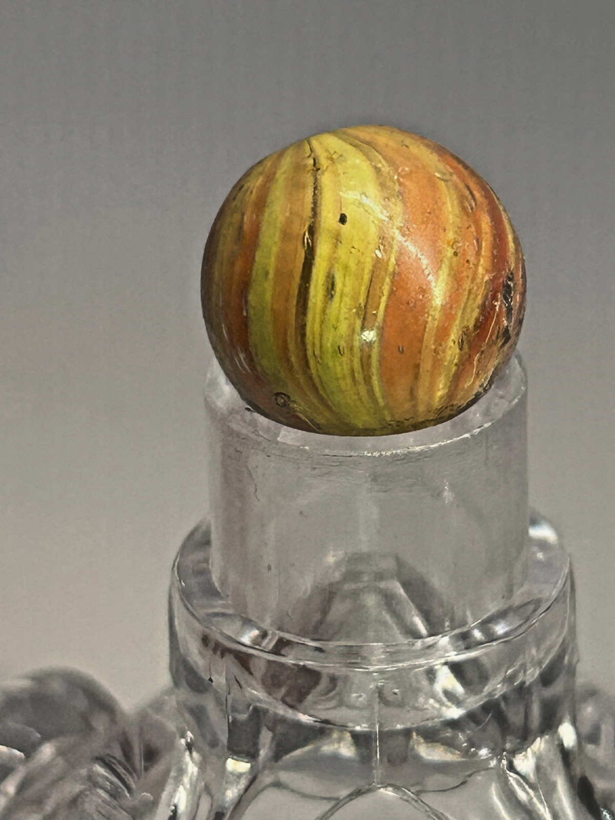 Antique German Onionskin Marble 73/128″ Near Mint O46