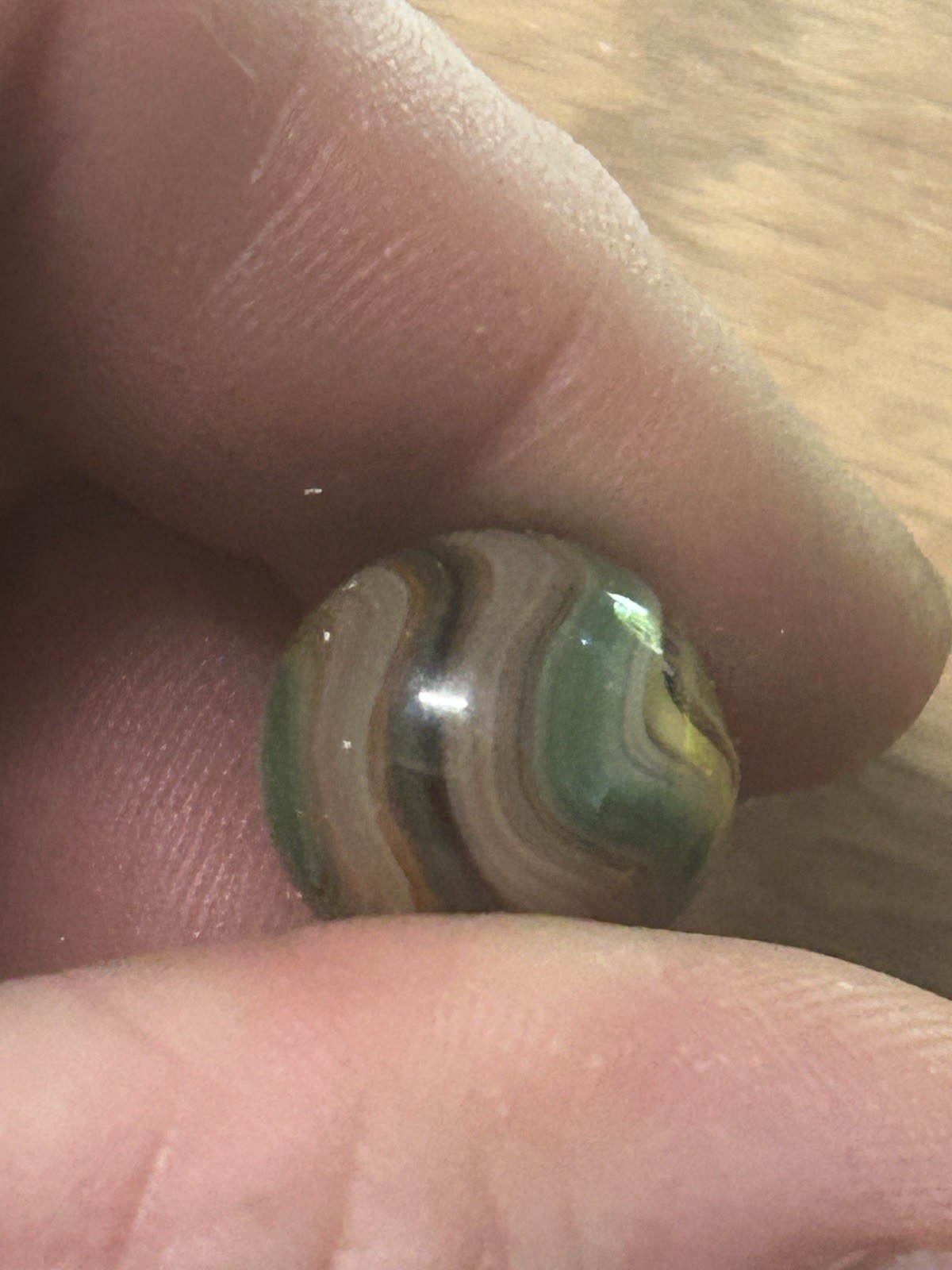 Brown Amber Base Swirl Marbel